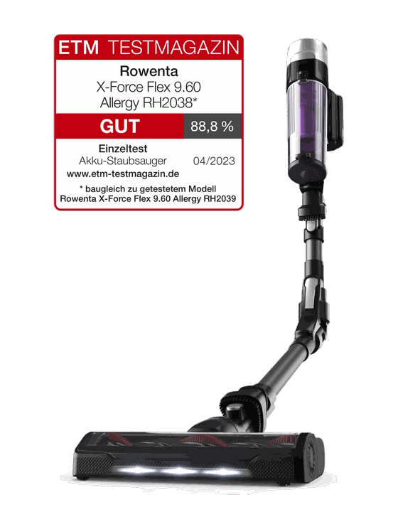Rowenta X-Force Flex 9.60 – Akku-Stielstaubsauger mit 100 Air Watt
